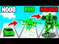 NOOB VS PRO VS HACKER INSIDE ROBORUN BATTLE CHALLENGE
