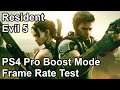 Resident Evil 5 PS4 Pro Boost Mode Frame Rate Comparison
