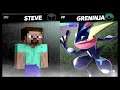 Super Smash Bros Ultimate Amiibo Fights – Steve & Co #388 Steve vs Greninja