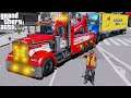 Heavy Wrecker Towing Through The Tight Streets of Liberty City In GTA 5