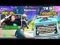 I met a kid who plays Fortnite using a TYPEWRITER for a KEYBOARD... (must see)