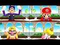 Mario Party 9 Step It Up - Waluigi vs Mario vs Wario vs Peach