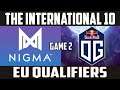 OG vs Nigma - Game 2 Ti10 Qualifiers - Dota 2 Highlights