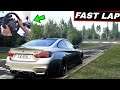 Seriously Fast BMW M4 Nordschleife Lap - Assetto Corsa Wheel Cam Gameplay