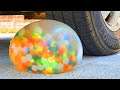 Coca Cola, Different Fanta, Mirinda Balloons | Crushing Crunchy & Soft Things by Car