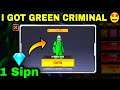 GREEN CRIMINAL RETURN FREE FIRE 🔥 I GOT GREEN CRIMINAL BUNDLE || RAIDER SPIN EVENT FREE FIRE