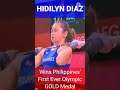 HIDILYN DIAZ Winning Moment | Philippines' First-Ever Olympic Gold Medal | PiEdit | Shorts