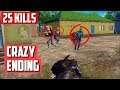 The Most INSANE Ending! *MUST WATCH* | 25 Kills | PUBG Mobile Pro TPP Solo vs Squads Gameplay
