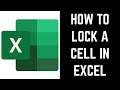 How to Lock a Cell in Excel