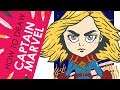 How to Draw #1 - Captain Marvel Cute Version (Adobe Draw on Ipad Pro) : Step by step!