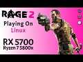 Rage 2 | 1440p | Manjaro 20.2.1 | RX 5700 + R7 5800X | Linux Gaming