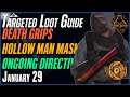 The DIVISION 2 | Targeted Loot Today | January 29 | *HOLLOW MAN MASK* | FARMING GUIDE