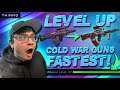 THINND: How to Quickly Level Up New Guns & COLD WAR Weapons FASTEST for COD WARZONE! 10 levels/hr!