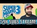 CELEBRATING 59k SUBSCRIBERS! Super Mario Bros 3 (Switch) Live Stream! | 8-Bit Eric