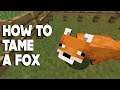 Minecraft #shorts :: How to TAME FOXES in 1.16.3