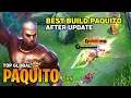 PAQUITO BEST BUILD AFTER UPDATE [Top Global Paquito] by Livy - Mobile Legends
