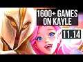 KAYLE vs SERAPHINE (MID) | 9/1/10, 1600+ games, Legendary, 1.2M mastery | EUW Master | v11.14