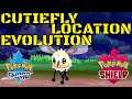 Pokemon Sword And Shield Cutiefly Evolution + Location