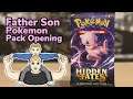 THE FATHER/SON LUCK! | Pokemon Hidden Fates First Ever Pack Opened #Pokemon #Shorts