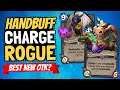 CRAZY CHARGE DAMAGE!! Handbuff Rogue the New OTK King? | Descent of Dragons | Hearthstone