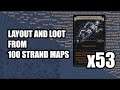 Layout and Loot from 100 Strand Maps