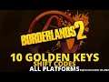 10 Golden Keys Shift Code Borderlands 2 - Keys for Every Platform - Expires December 28, 2020