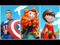 Elastigirl Toy Moto Races Captain America & Merida | Disney Infinity