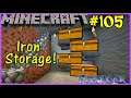 Let's Play Minecraft #105: Iron Collection Room!