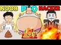 NOOB vs PRO vs HACKER in Food Fighter Clicker (ENDING)