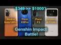 Poco X3 Pro, F3 , Mi 11 Ultra, Redmi Note 10 Pro Genshin Impact Gaming FPS Test | 860 870 888 732G