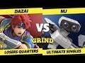 Smash Ultimate Tournament - Dazai (Roy) Vs. Mj (ROB) The Grind 93 SSBU Losers Quarters