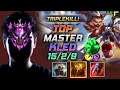 Master Kled TOP vs Lee Sin - 천상계 장인 탑 클레드 템트리 룬 거드라 착취 クレッド Клед 暴怒骑士 克雷德 - LOL KR 11.16