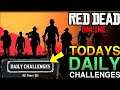 (Red Dead Redemption 2) Today's New Daily Challenges May 18, 2020 GOLD Grinding & Madam Nazar’s spot