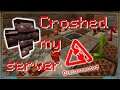 We CRASHED my BRAND NEW Minecraft Server using a REDSTONE MUSIC MACHINE!!!  [SERVER DATA DELETED ]