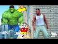 Franklin and Shinchan & Pinchan play HIDE AND KILL with GOD HULK IN GTA 5!