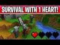 Minecraft Survival With One Heart For 90 Minuets! Rage Inbound..