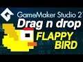 HOW TO MAKE A FLAPPY BIRD GAME in GameMaker Studio 2 ( DND) drag and drop tutorial