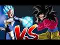 SSJ4 Goku vs Blue Vegeta [Wish Fight] DBX2