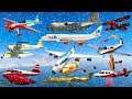GTA V: Every Airplanes Winter Snowy Heavily Crash and Fail Compilation (60 FPS)