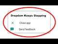 How To Fix Dropdom Keeps Stopping Error Android & Ios - Fix Dropdom App Not Open Problem