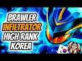4 Brawler 4 Infiltrator Korean Challenger  | TFT | Teamfight Tactics