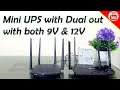 Energy intelligence Mini UPS with both 9V and 12V output in Hindi