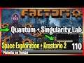 ⚙️Factorio ➡️ Quantum Computer + Singularity Lab ✅  ➡️Space Exploration + Krastorio 2 🏭⚙️| Gameplay
