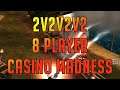 2v2v2v2 - First Ever 8 Player Casino Team Game - C&C Generals Zero Hour