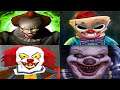 Clown Battle - Death Park VS Clown Horror Pennywise VS Freaky Clown: Town Mistery VS Neighbor Clown