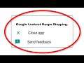 How To Fix Lookout Apps Keeps Stopping Error Android & Ios - Fix Lookout App Not Open Problem