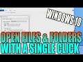 How To Open Files & Folders In Windows 10 With A Single Mouse Click PC Tutorial | No Double Clicking