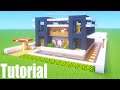 Minecraft Tutorial: How To Make A Modern House With Interior "2020 Tutorial"