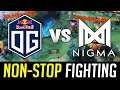 OG vs NIGMA - CRAZY NON-STOP FIGHTING - 2X RAMPAGE!!!