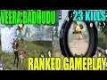 Ranked Squad Match 23 kills Gamplay | veerabadhudu | free fire tips and tricks